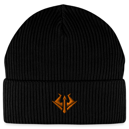 Essential Dreizack - Organic Beanie - Schwarz