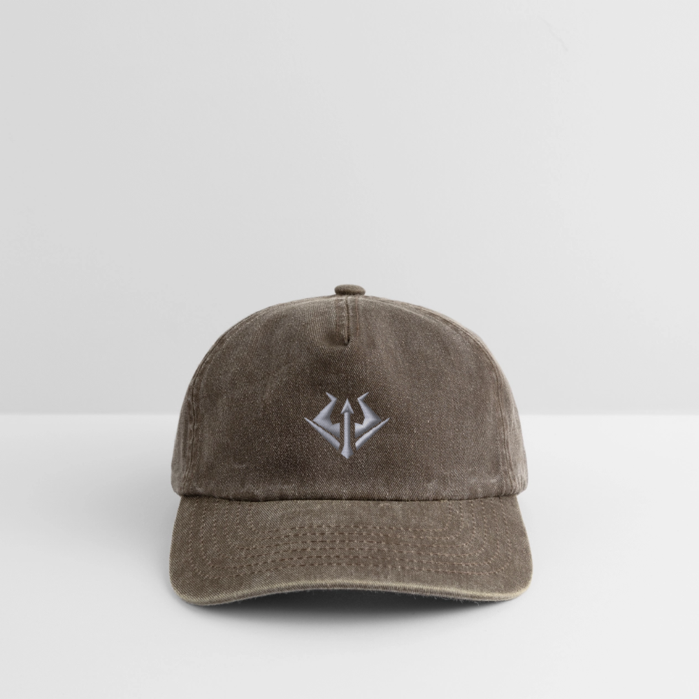 Syndicate Vintage Cap White Embroidery - Vintage Braun