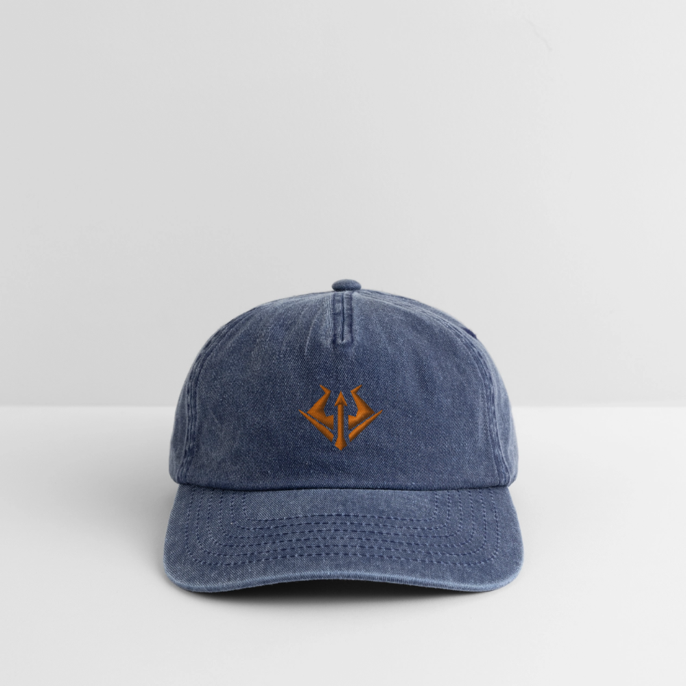 Syndicate Vintage Cap Orange Embroidery - Vintage Denim