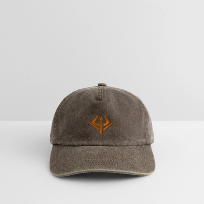 Syndicate Vintage Cap Orange Embroidery - Vintage Braun
