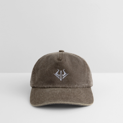 Syndicate Vintage Cap White Embroidery - Vintage Braun