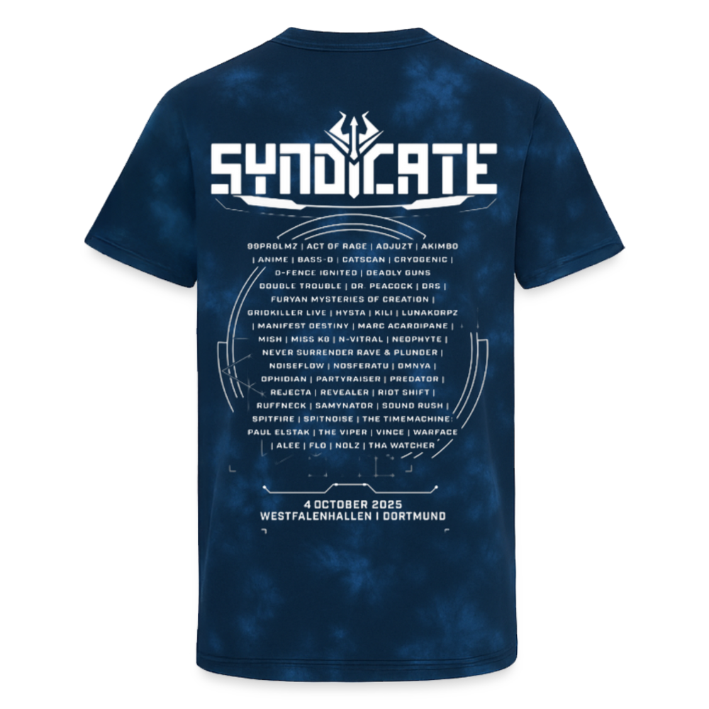 Together we stand - Unisex Line Up T-Shirt - Tie Dye Navy