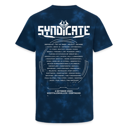 Together we stand - Unisex Line Up T-Shirt - Tie Dye Navy