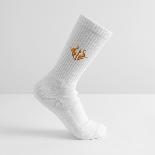 Syndicate Socks Orange Embroidery - Weiß