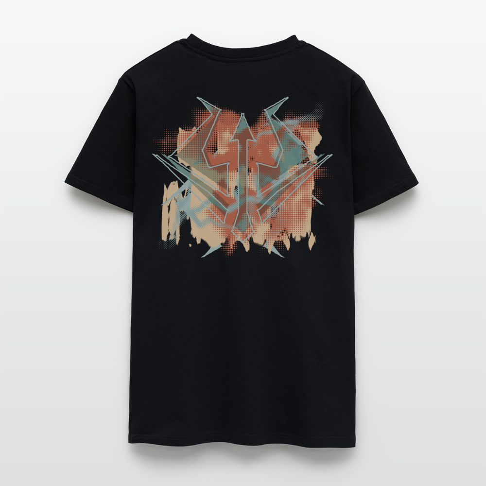 Graffiti Red Dust - Unisex Organic T-Shirt - Schwarz