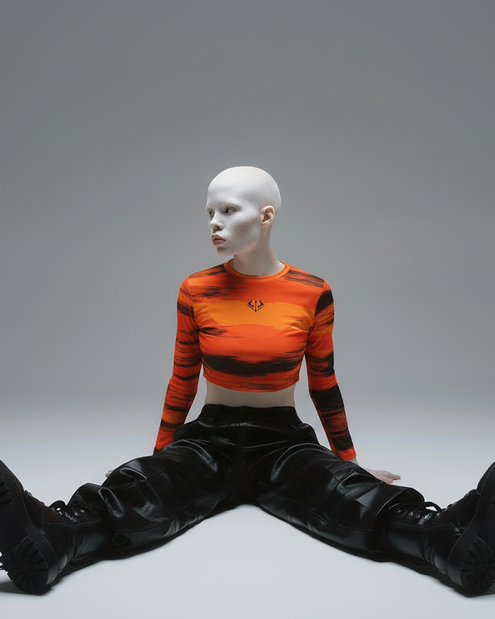 SYNDICATE - Cropped Mesh Top