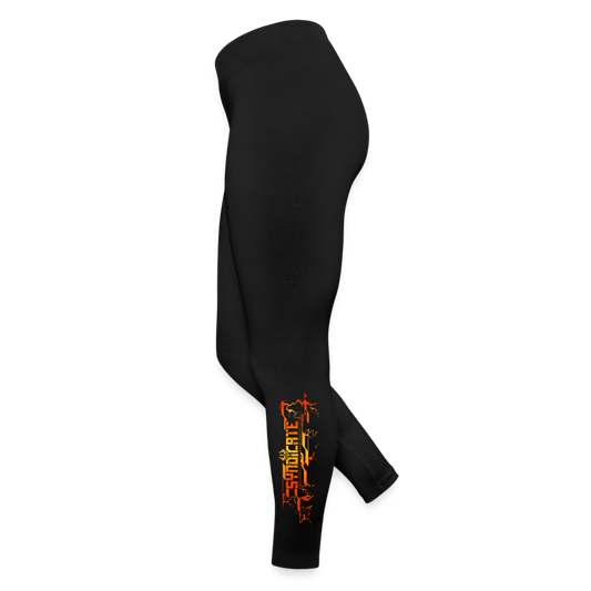 DATA - Frauen Leggings - Schwarz